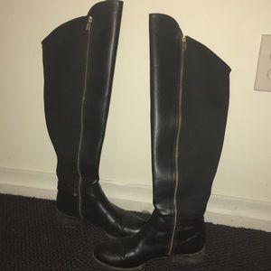 Black over-the-knee tall boots!